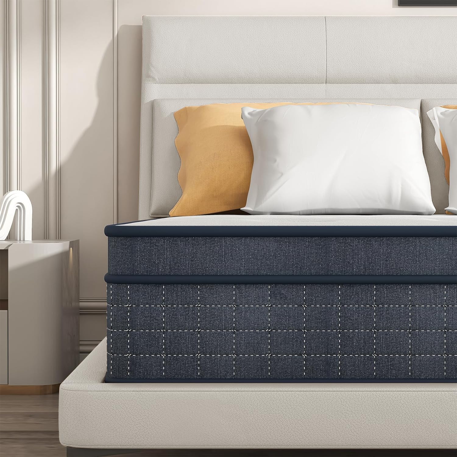 Zarfmiya 7-Zonen Matratze 160x200 cm, 26cm hohe Federkernmatratze  