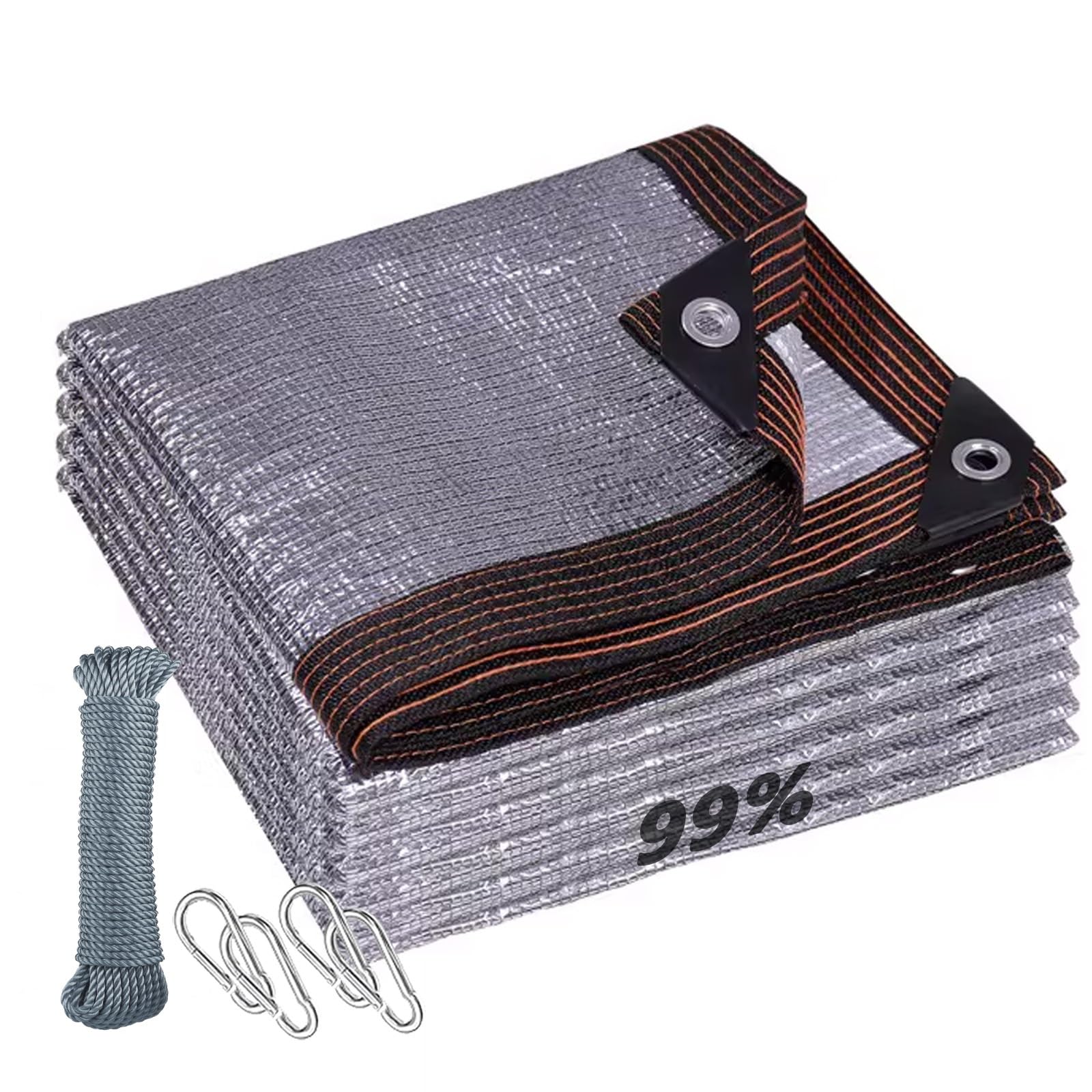 Filet pare-soleil durable en aluminium bâche réfléchissante anti-chaleur pour voiture
