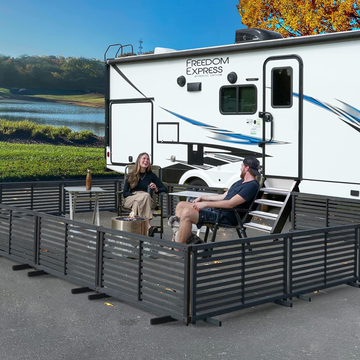 Zippity Outdoor Products ZP19073 1.9 H x 3.6 ft W WoodTek Vinyl Charcoal Color