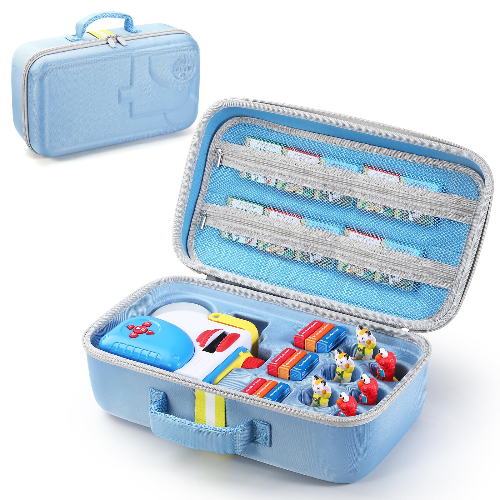 PISOSN Carrying Case Compatible with Little Tikes Story Dream Machine Starter Set, Portable Storage Case for Books, Character and Other Accessories (