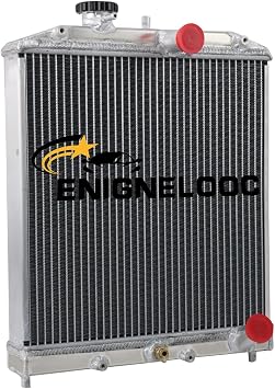3 Row Aluminum Radiator For 1992-2000 Honda Civic D15 EJ EK/Del Sol EG/Integra DB 93 94 95 96 97 98 99 00 With CNC Cap