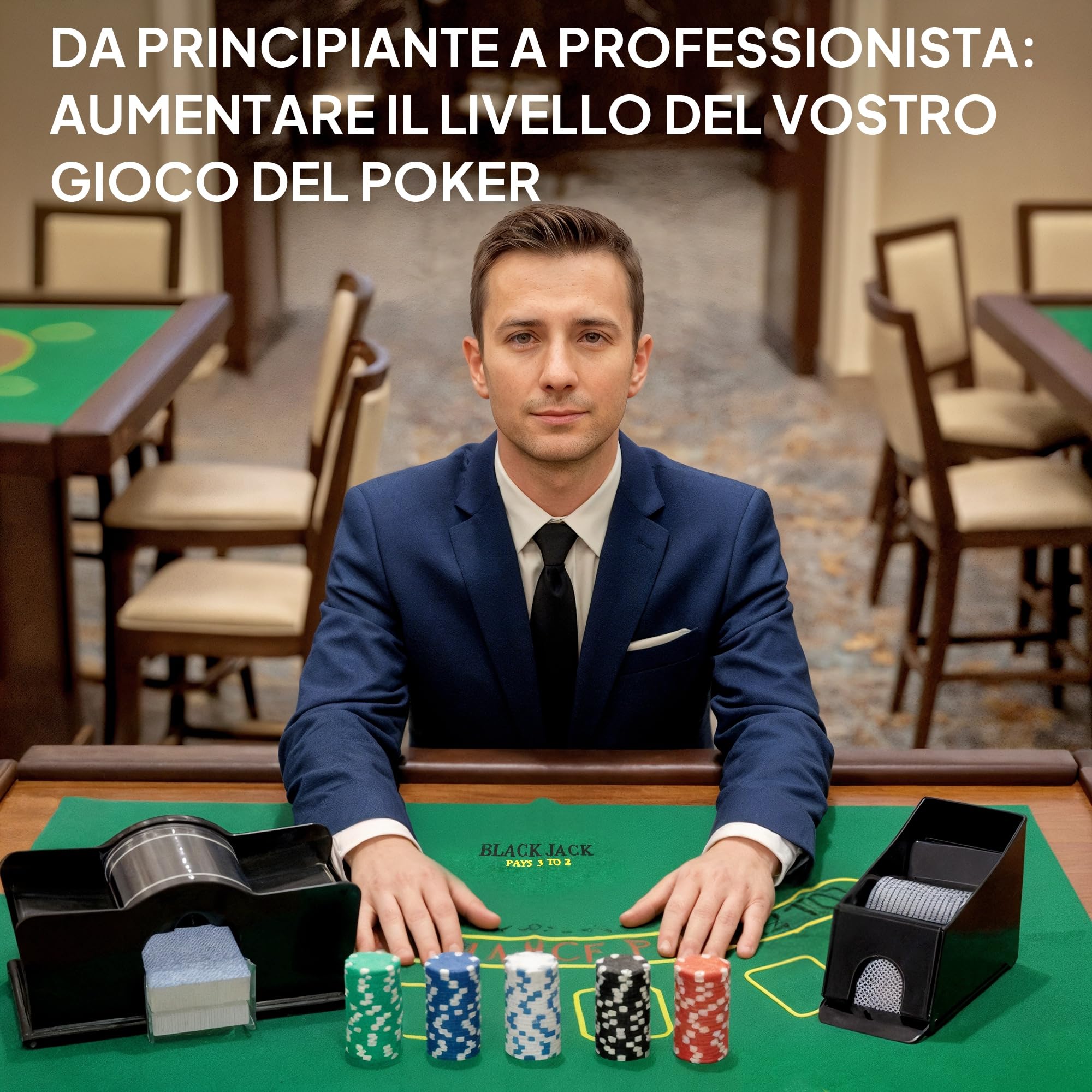 SPORTNOW Set da Poker Completo con 300 Fiches, Mescolatore di Carte, Distributore di Carte, 2 Mazzi di Carte, Tappetino, 5 Dadi, Pulsante Dealer e Valigetta per 8 Giocatori, Argento