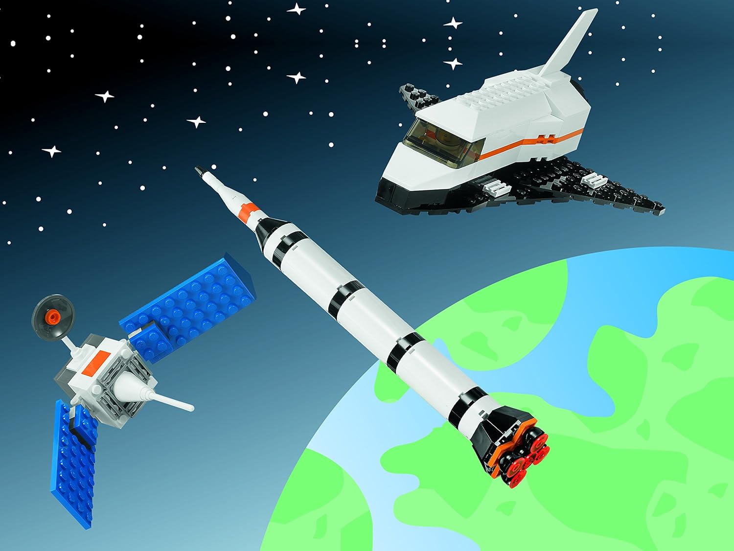 LEGO Space & Airport Set 9335, Fine Motor Skills & Collaboration Educational Toy for Boys & Girls Ages 4 & Up (1, 176Piece)