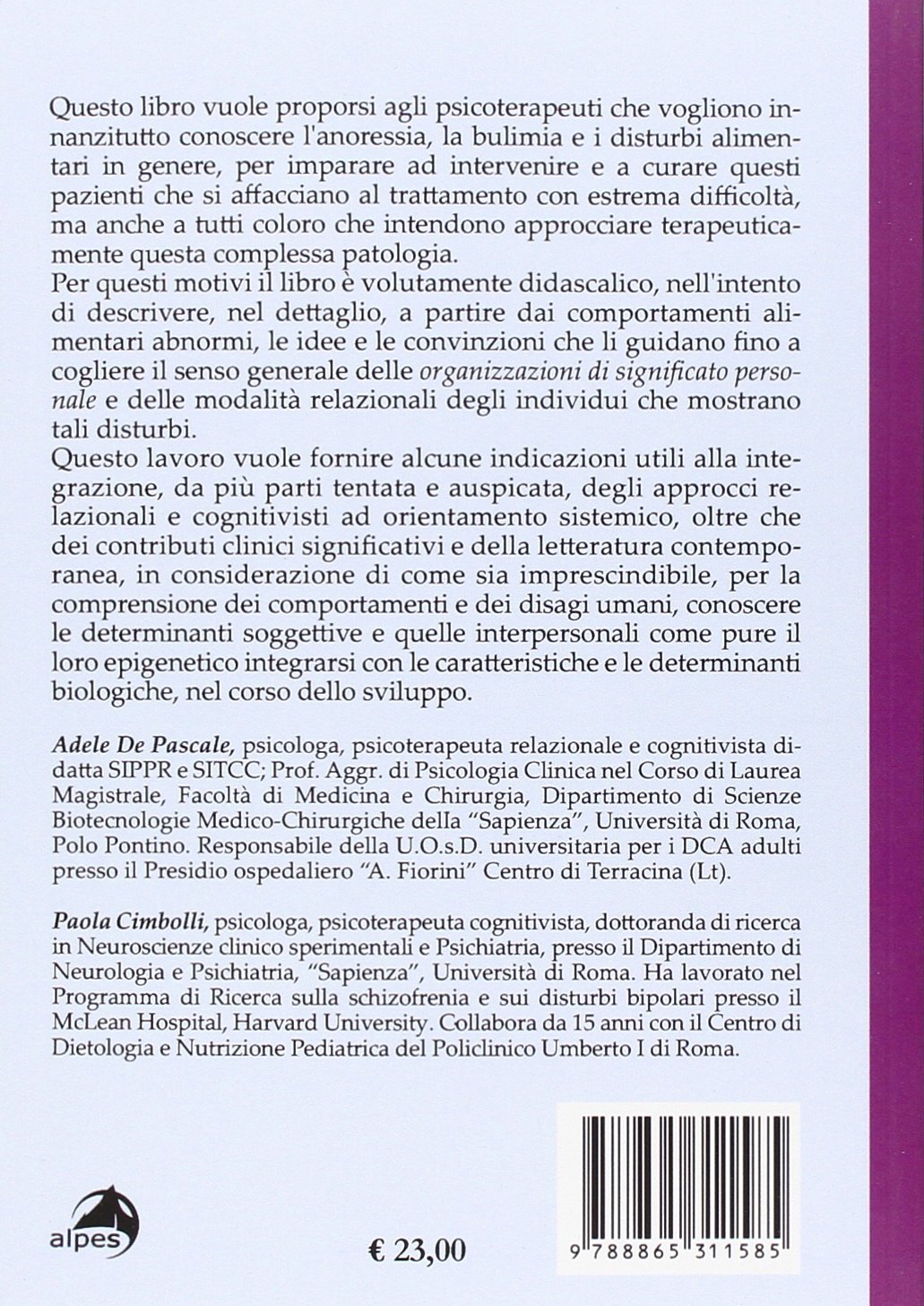 Disturbi delle condotte alimentari. L'approccio del cognitivismo sistemico postrazionalista