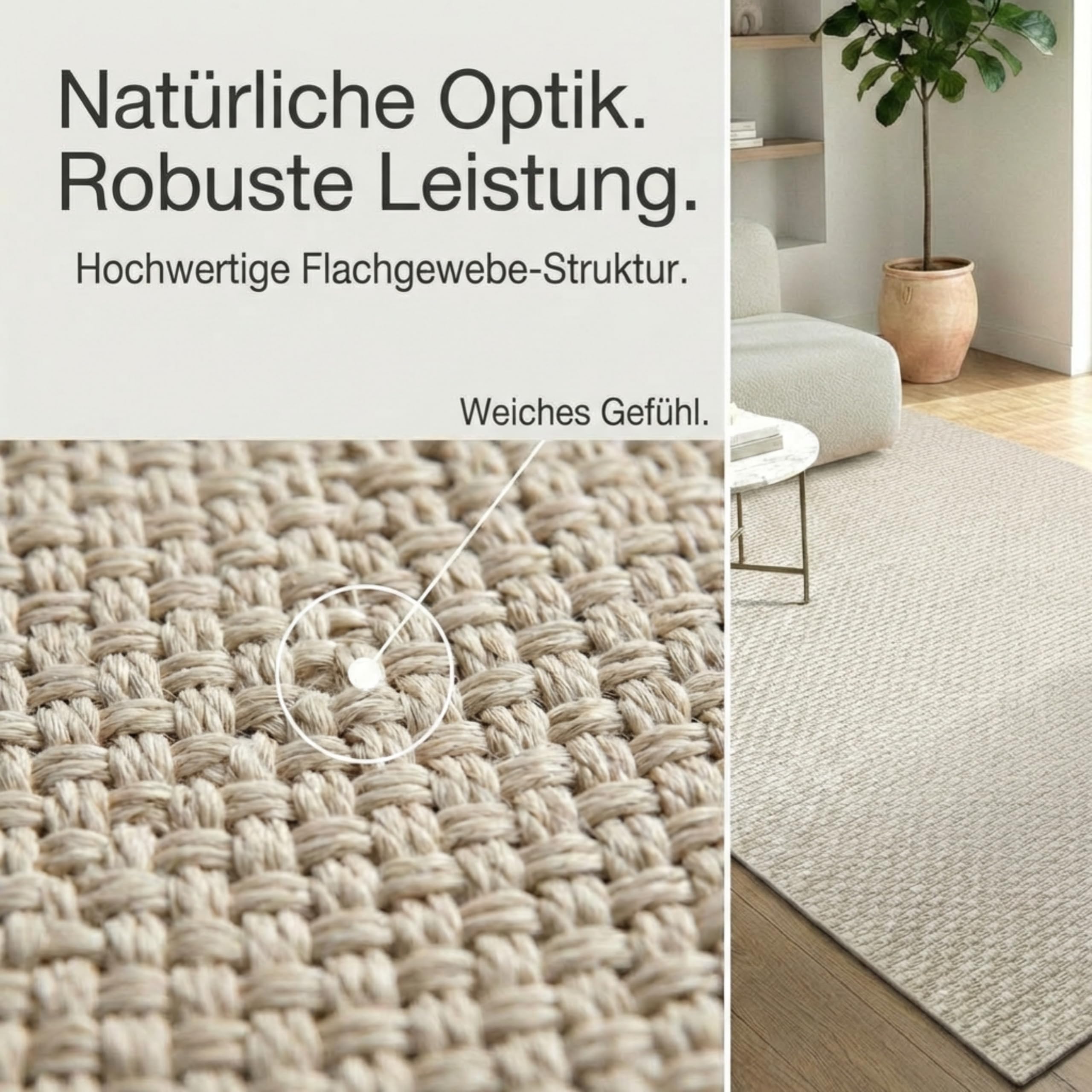 the carpet Maldives – Beige, 160 x 230 cm – Outdoor Teppich wetterfest – Balkonteppich für Terrasse, Garten – robuster Flachgewebe Teppich pflegeleicht – auch als Indoor Teppich Wohnzimmer Küche