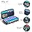 Weekly Pill Organizer 2 Times a Day, Zumd Pill Box 7 Day with Cute Quilted Fabric Zipper Case, Travel Pill Case Am Pm for Vitamin Medicine Organizer