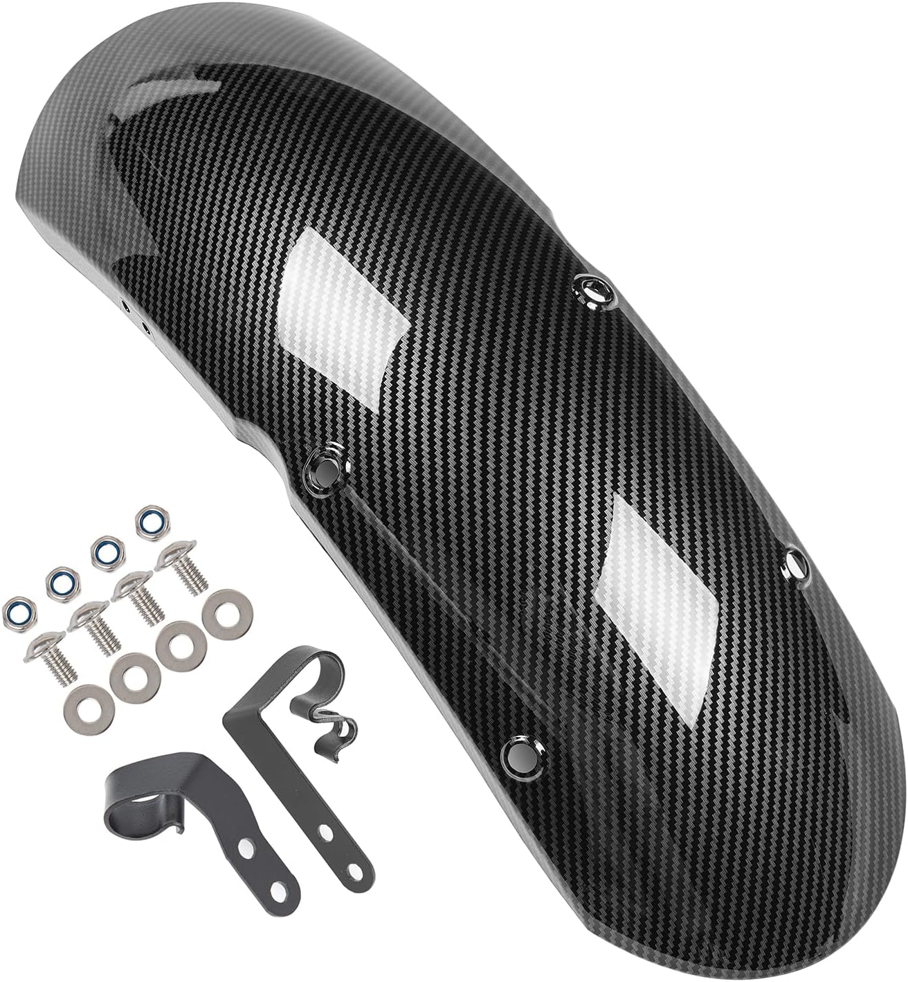 Motorcycle Front Wheel Cover Fender Splash Guard Tire Hugger Mudguard Protector Compatible with Ka-wasaki Z900RS Z900 RS Z 900 RS 2018 2019 2020 2021 2022 2023 2024 Fender Mud Flap (Carbon Look)