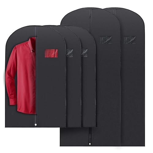 PLX Black Garment Bags for Hanging Clothes, Men Suit Bag