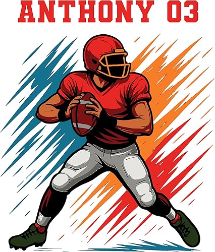 Football Room Decor for Boys Stylish Sports Decals and Football Stickers for Kids Bedrooms, Christmas Gift Pick