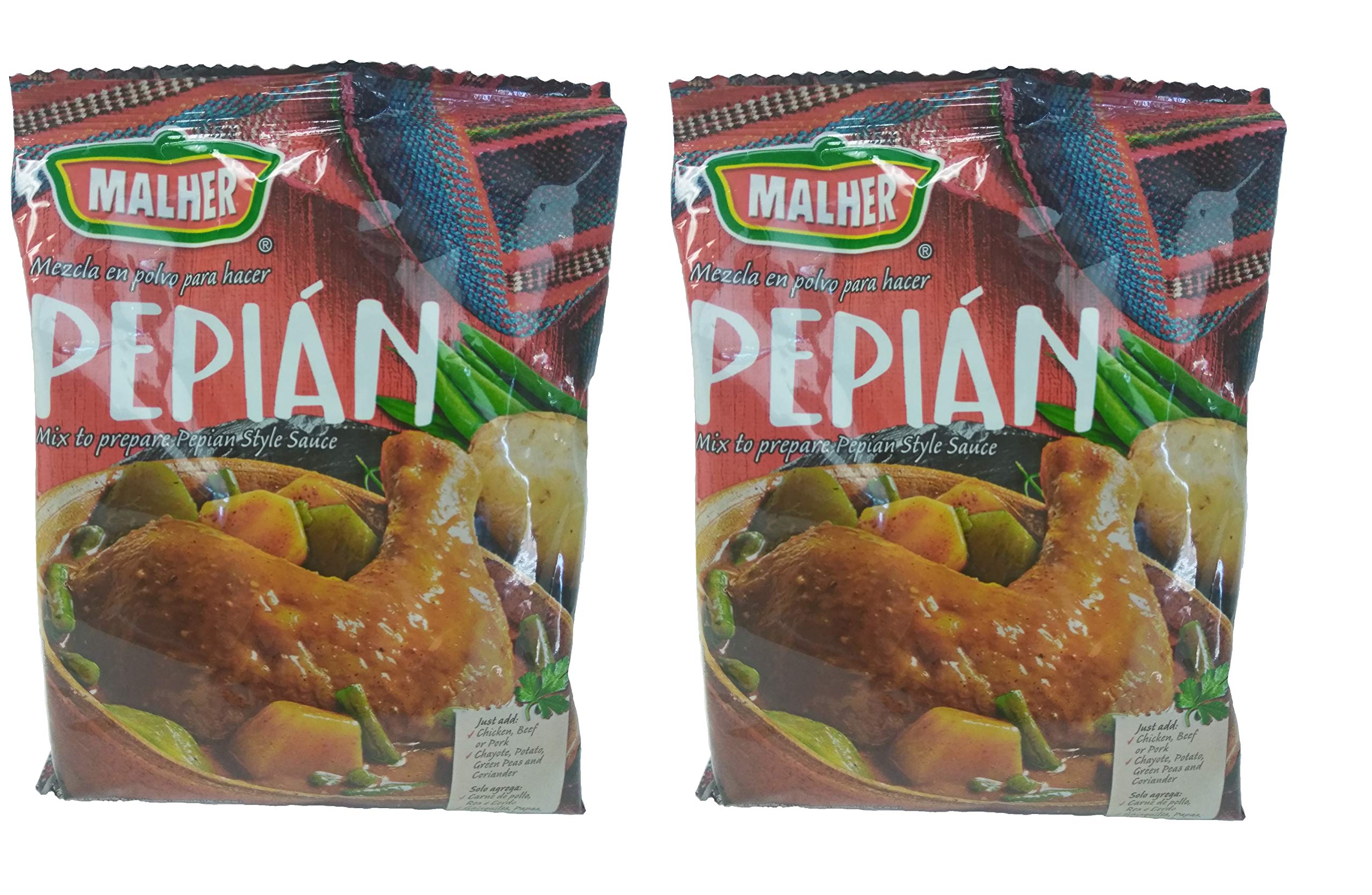 MALHER Pepian 74 grs.- 2 Pack. / Stew Mix 2.61 oz. - 2 Pack.