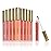 Nicole Miller Lip Gloss Collection Shimmery Glosses for Women and Girls Long Lasting Color Set with Rich Varied Colors, Pink Glitz, 5 Count (Pack of 1)