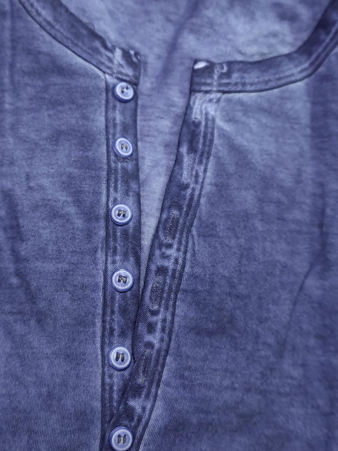 Men's V-Neck Henley Shirts Casual Button Long Sleeve Tee Lightweight Retro T-Shirts Tops