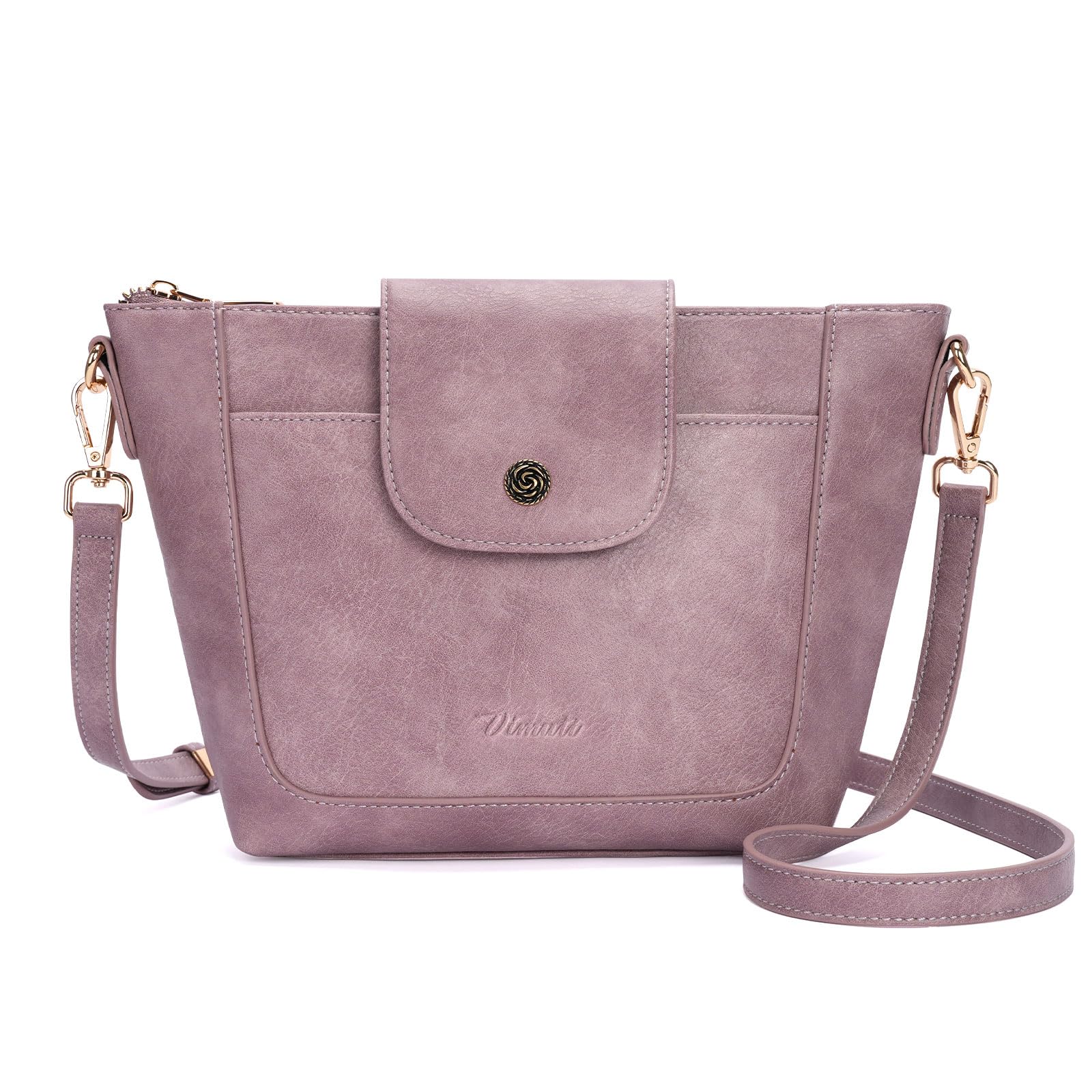 Small Crossbody Bags for Women Flap Leather Purse for Women Vegan Leather Shoulder Handbag with Adjustable Strap