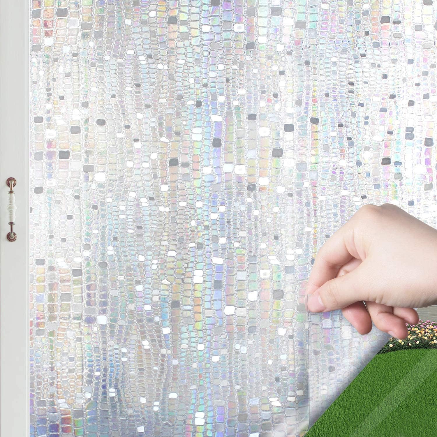 Window Privacy Film Cellophane Self Adhesive Window Film Opaque and Privacy Glass Film for Home Decor Glass Window Film Window Decals (Size : 60x100cm)