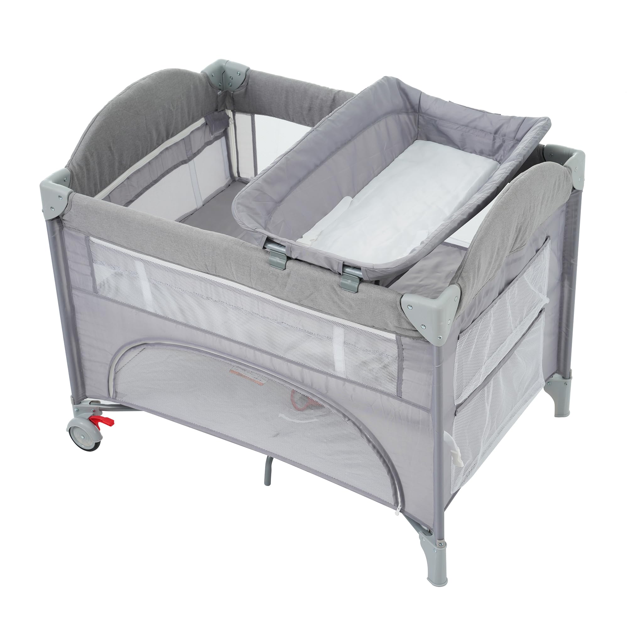 Amazon.co.jp: ベビーベッド 折りたたみ 添い寝ベッド 組み立て簡単  