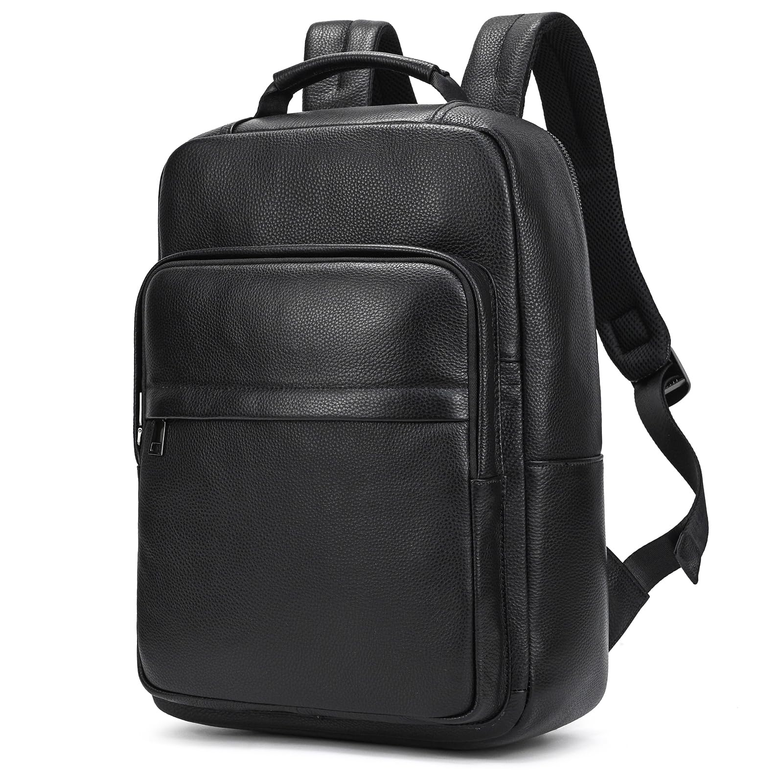 Zaino Business Uomo Pelle Vintage Zaini per 15,6 pollici MacBook Laptop Daypack per Ufficio Zainetto Grande in Vera Pelle, Zaino per computer portatile da uomo
