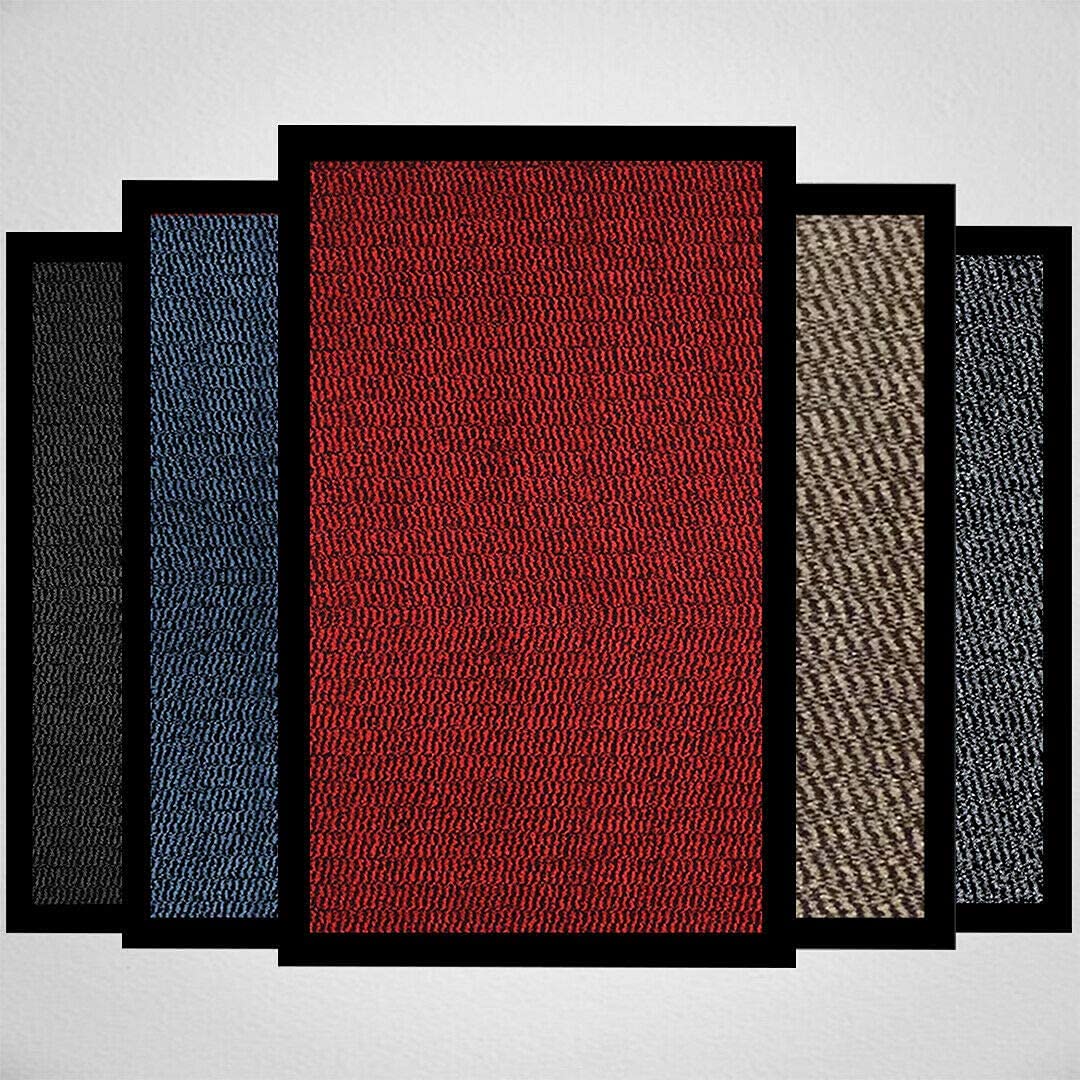 Milosc Doormat Dirt Trapper For Indoor & Outdoor Black Grey Washable Barrier Mat Heavy Duty Non - Slip Door Entrance Mat Kitchen Runner Super Absorbent Door Mat Indoor