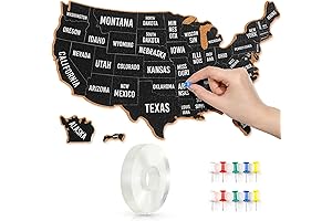 Queekay USA Travel Map - Document your Travel Adventures in Style!