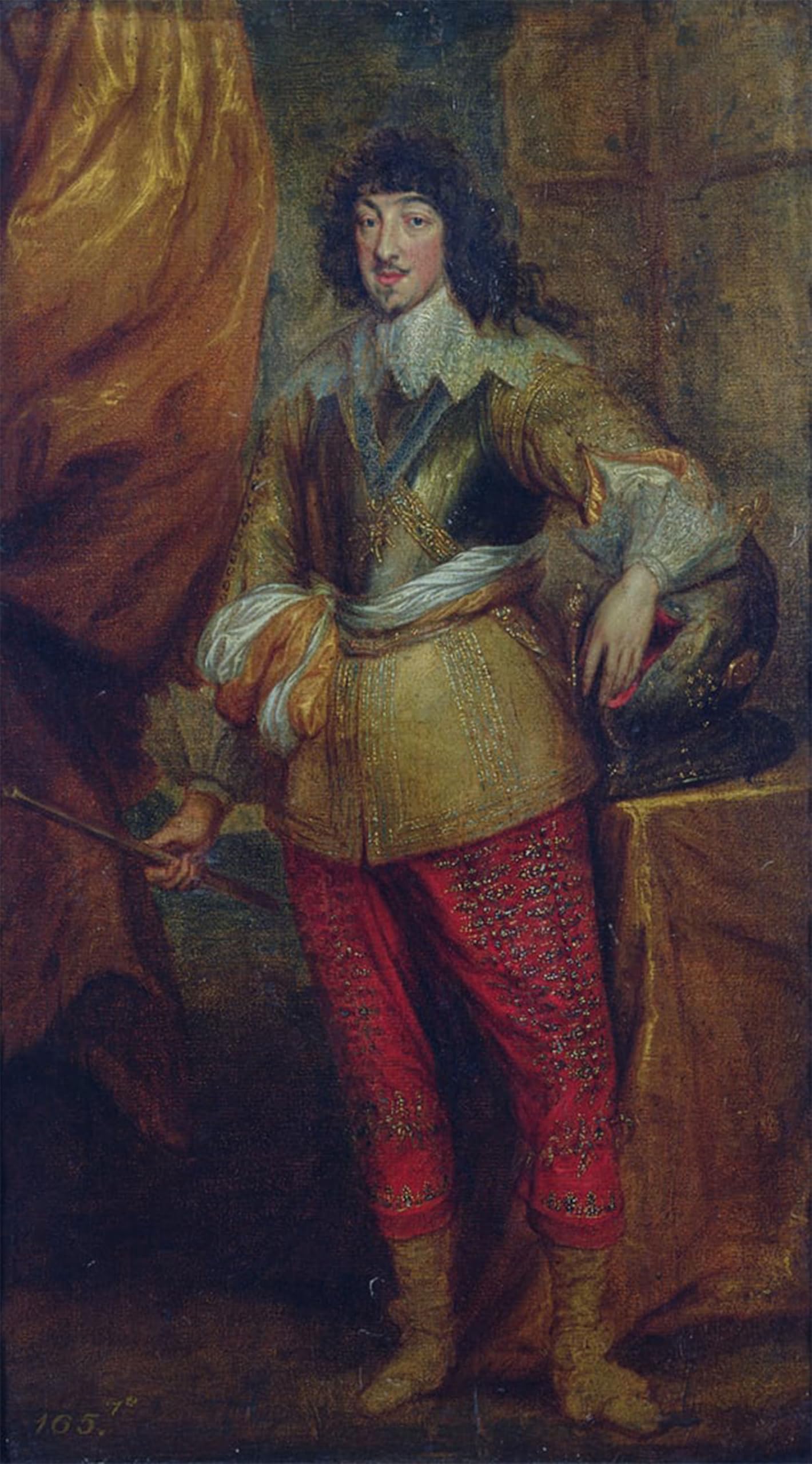 ARTXLXXBN Famous Print Painting Colorful Art Print Jean Baptiste Gaston Duc D orleans Brother of Louis Xiii by Anthony Van Dyck Canvas Art Decorations for Home Decor 60x90cm