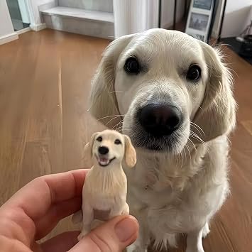 Personalized Pet Wedding Cake Toppers, Custom Pet Portrait 3D Figurine, Handcrafted Dog Cat Cake Topper, Wedding Anniversary Birthday Gift