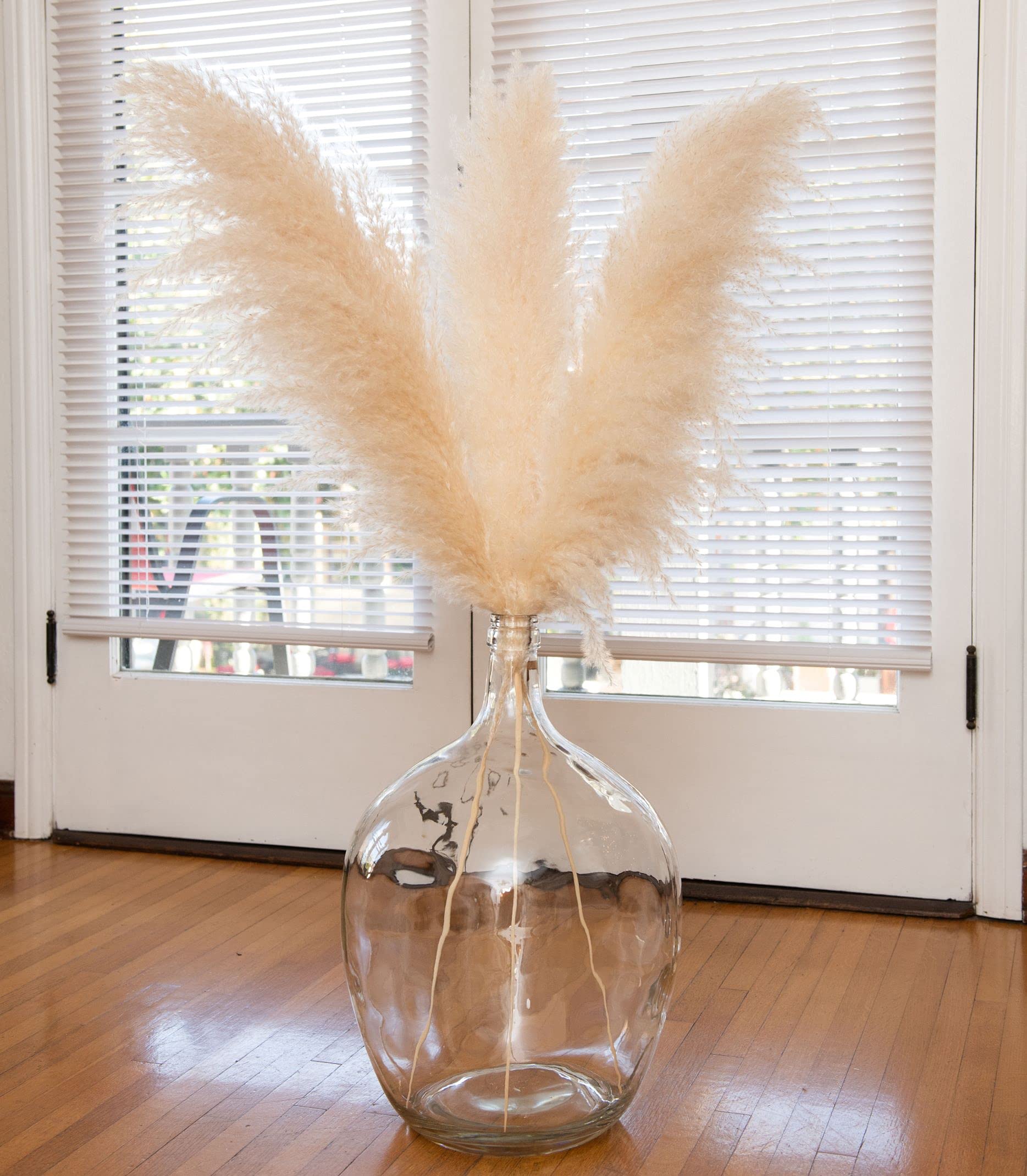 Decor Unicorn Natural Pampas Grass Large Fluffy 3 46” Stems of Large