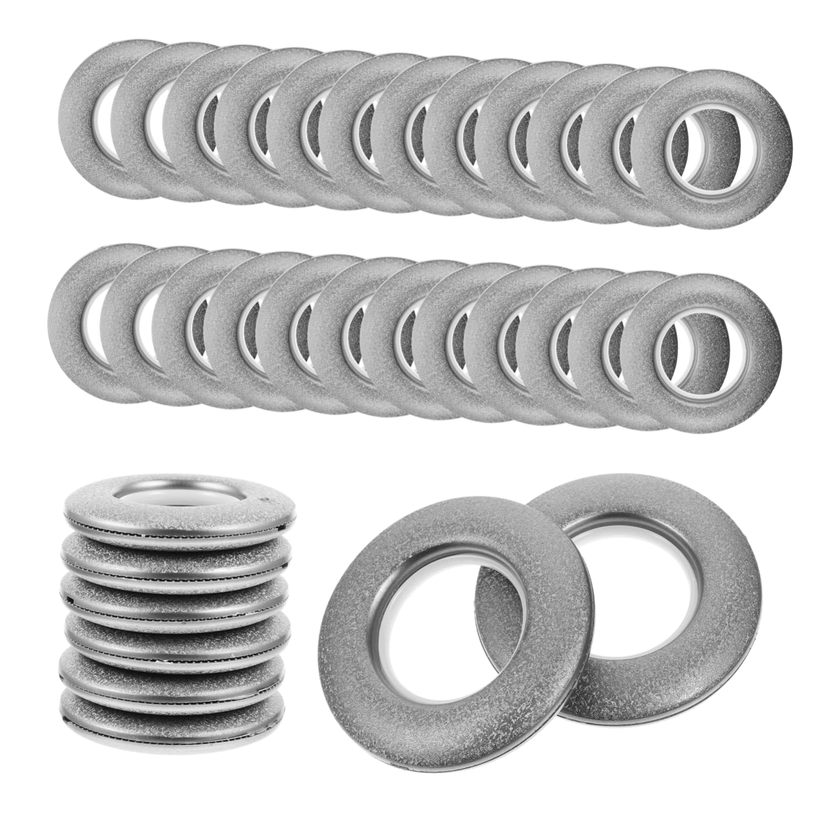 SOLUSTRE 80Pcs Plastic Curtain Rings Drapery Grommets for Easy Installation No Tools Needed Suitable for Home Decor and Curtains Elegant Design for Various