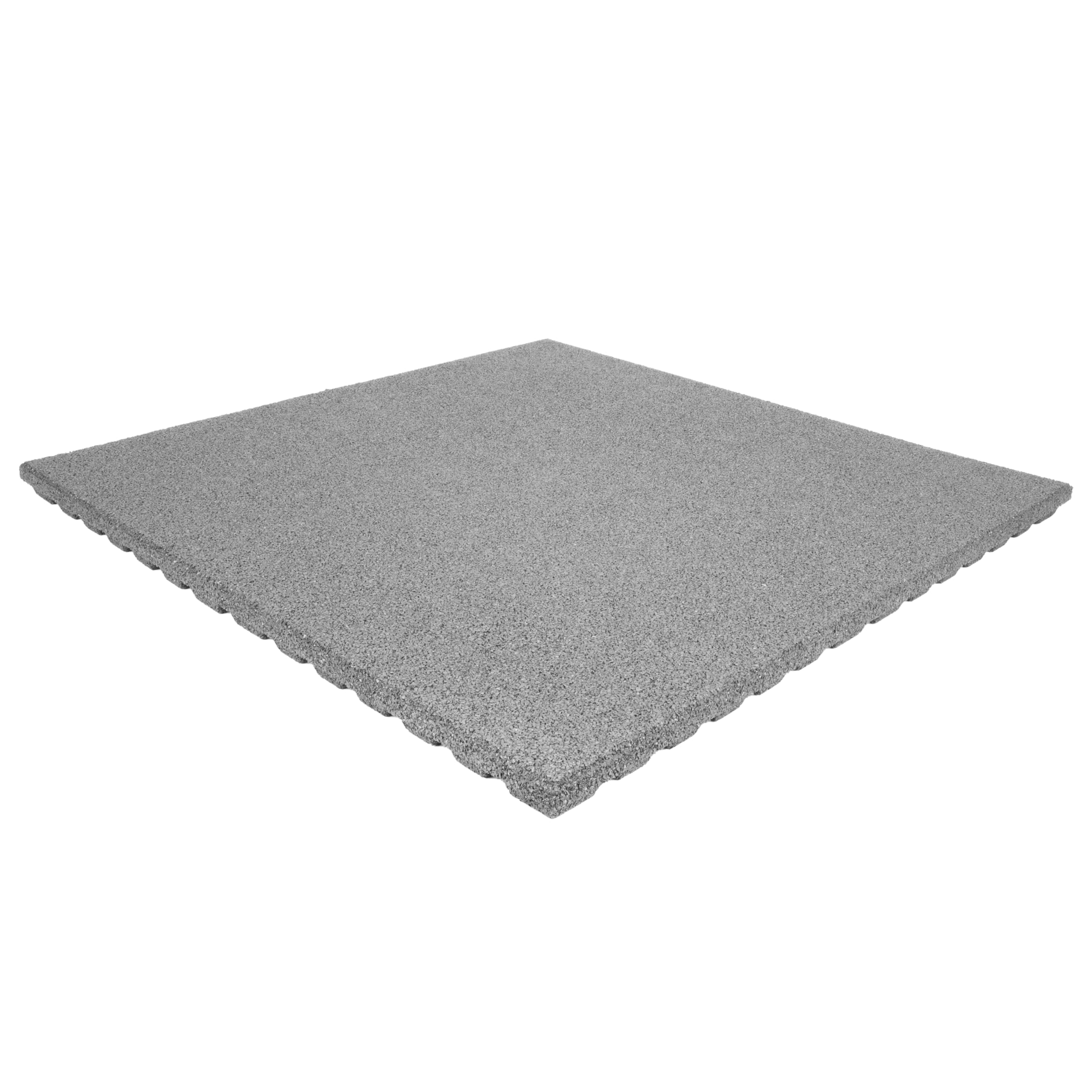 Fallschutzplatte 100x100x4 cm Grau Gummiplatte Fallschutzmatte Spielplatzmatte
