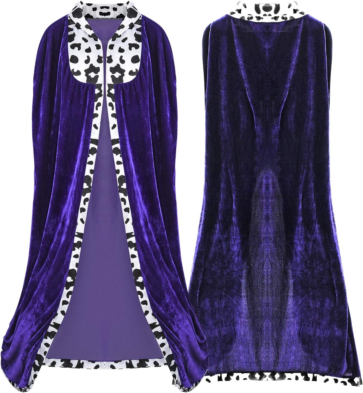 ProumhangKing's Cape Costume Stage Performances for Halloween Christmas Costume Party Accessory Black Robe