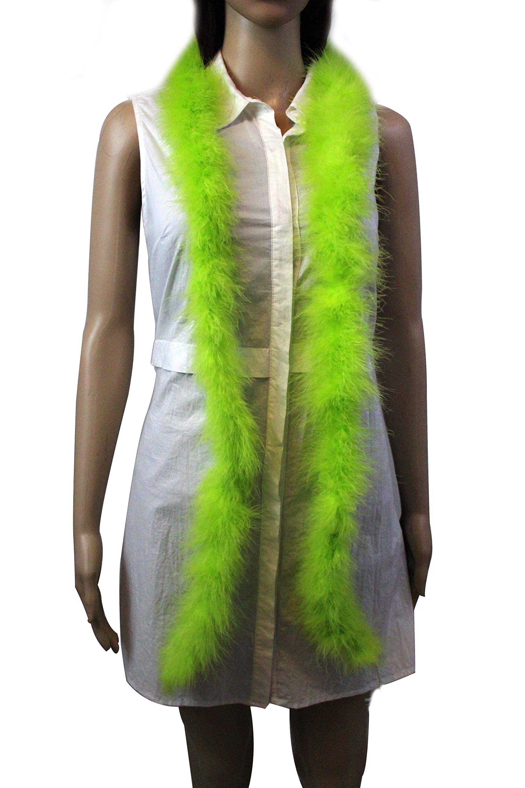 'Flydreamfeathers 22 Gram Marabou Feather Boa, 2 Yard Long (72'') Dancing Wedding Crafting Party Dress Up Over'