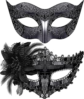 Couple Masquerade Masks Set Venetian Party Mask Costume Mask