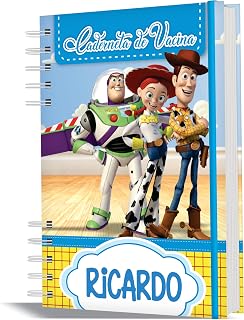 Caderneta de Vacinação Menino - Versão Atualizada - Personalizada Toy Story