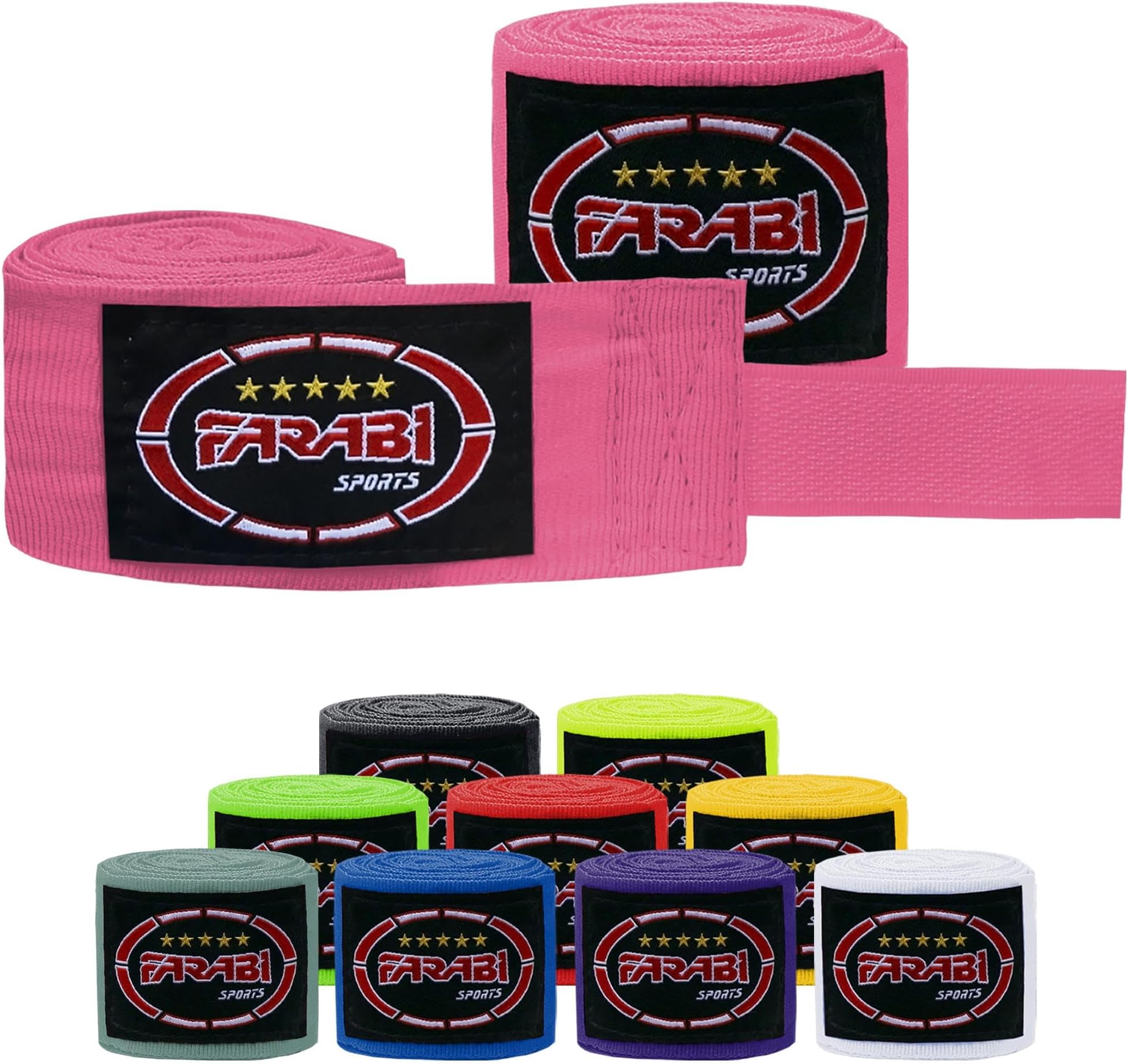 FARABI Kids Boxing Hand Wraps 2.5 Meters Junior Hand Wraps Boxing Hand Wraps Muay Thai Hand Wraps MMA Boxing Hand Wraps Men Boxing Hand Wraps Kids Boxing Hand Wraps Inner Gloves