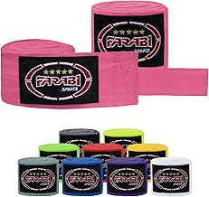 Farabi Sports Kids Vendas Boxeo 2,5 Metros de Largo Vendas Boxeo - Cinta Boxeo con par para MMA, Muay Thai, Entrenamiento, Kickboxing y Deportes de Combate