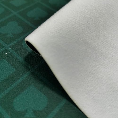 Miniatura 29 de BALIKEN Texas Hold'em - Tapete de póquer de 108 x 56 pulgadas para mesa con superficie lisa de primera calidad, reducción de ruido, a prueba