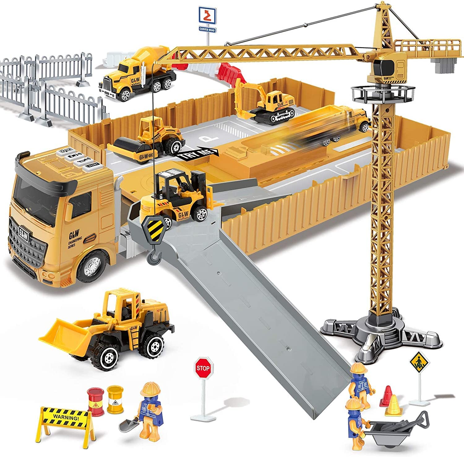 Buy Construction Truck Toys Set, Construction Vehicles Playset