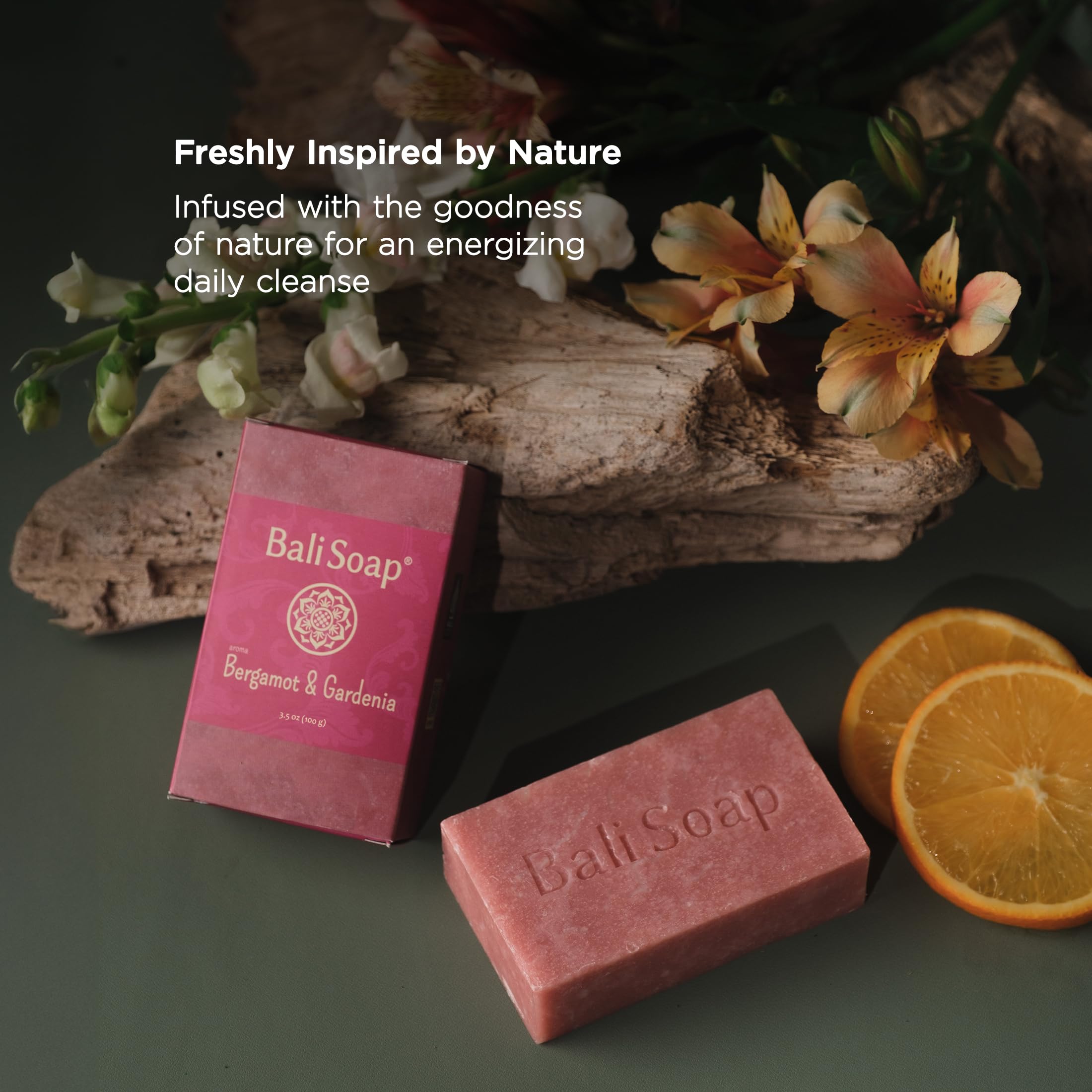 Bali Soap Men's Natural Handmade Cold Process Bar Soap Gift Set, 6 Pack