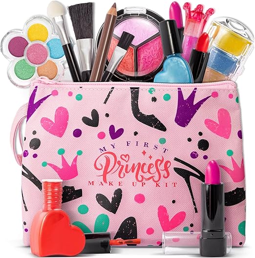 FoxPrint Kids Makeup Kit for Girls, Soft to skin, Easy to wash, 23 Pc