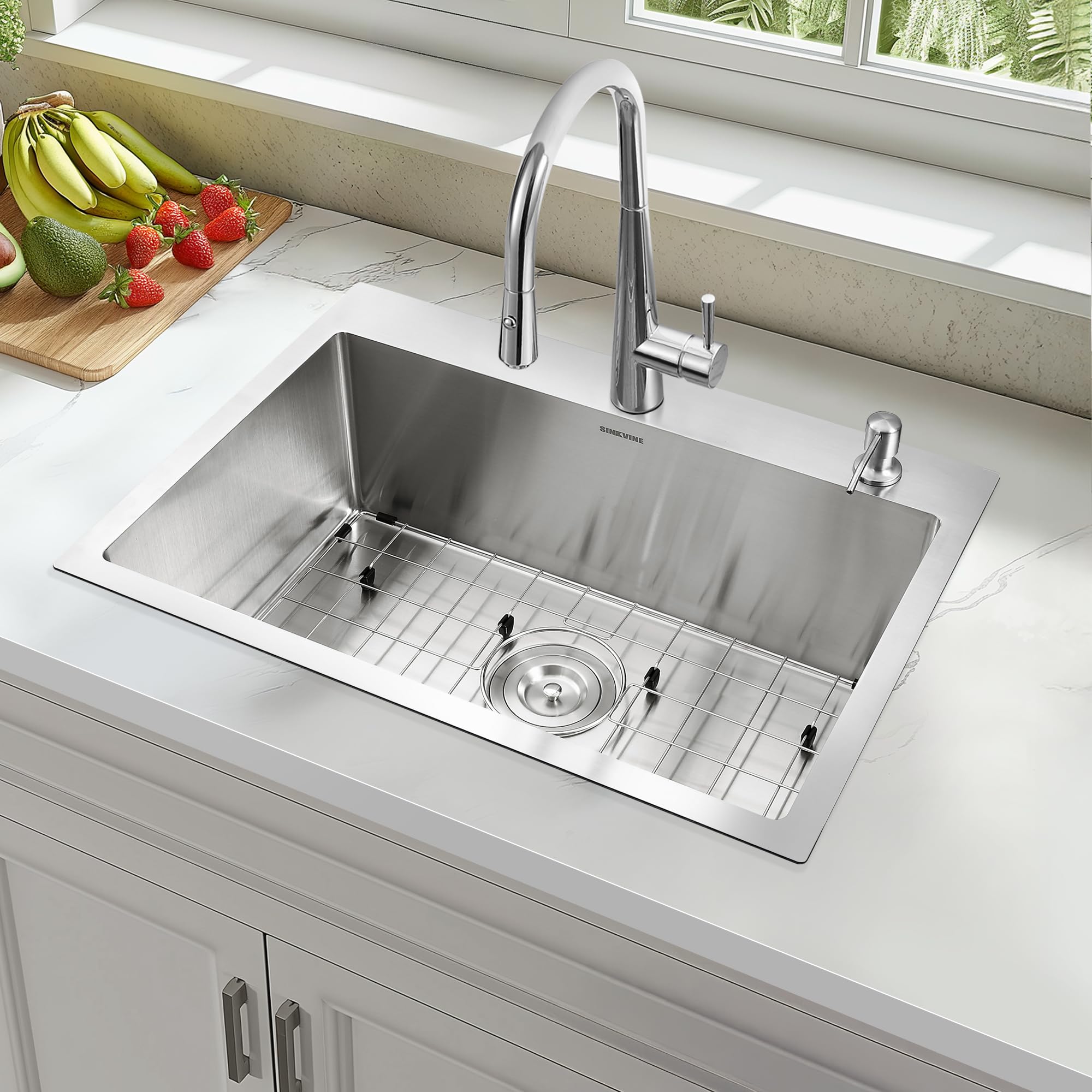 Outdoor Sink With Hose Hook Up Kitchen Sink 27 Inch 25-Inch
