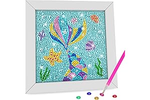 AGGKKY Mermaid Diamond Art Kits For Kids