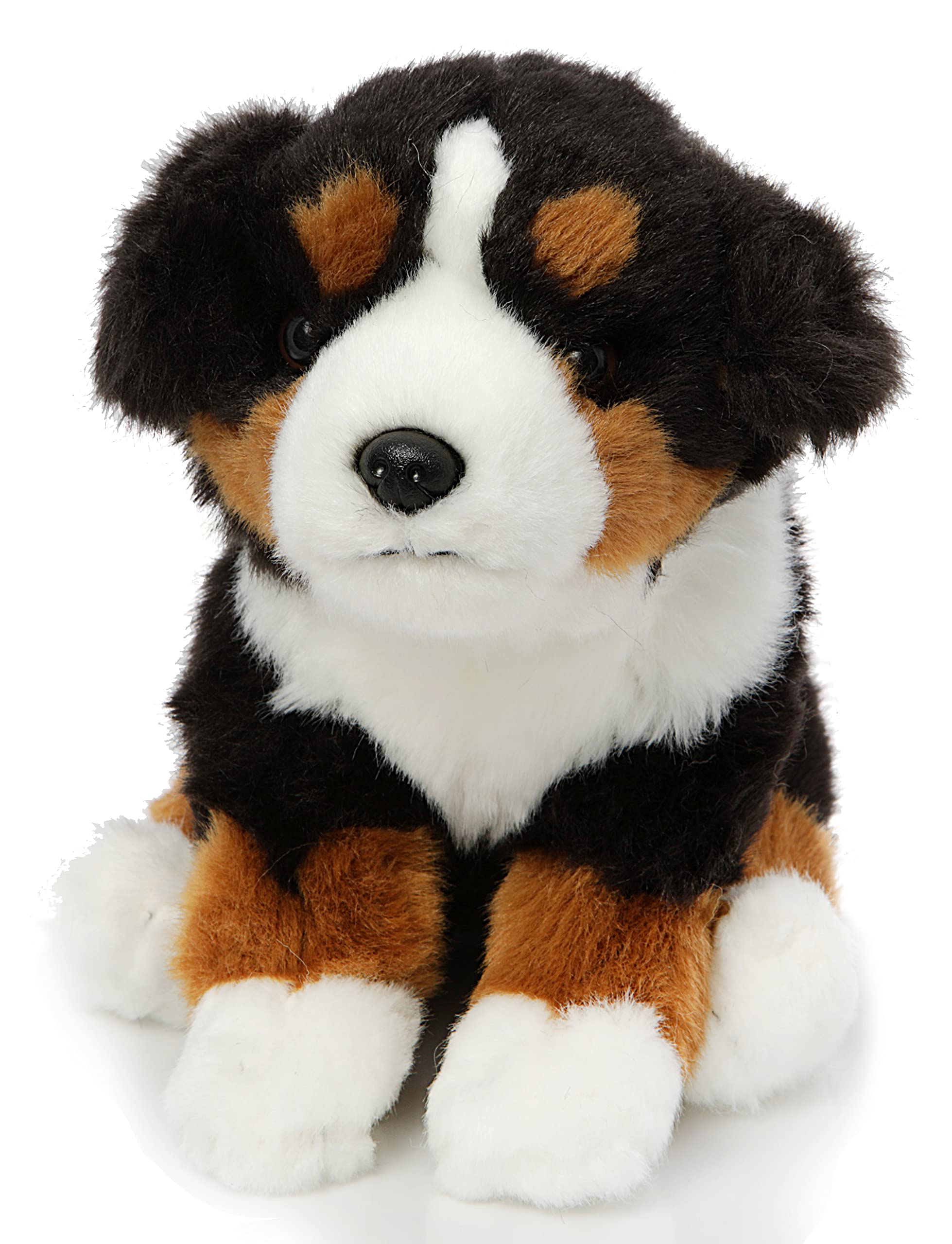 Uni-Toys - Bernese Mountain Dog Puppy, Sitting - Without Lead - 19 cm (Height) - Plush Dog, Pet - Plush Toy, Cuddly Toy