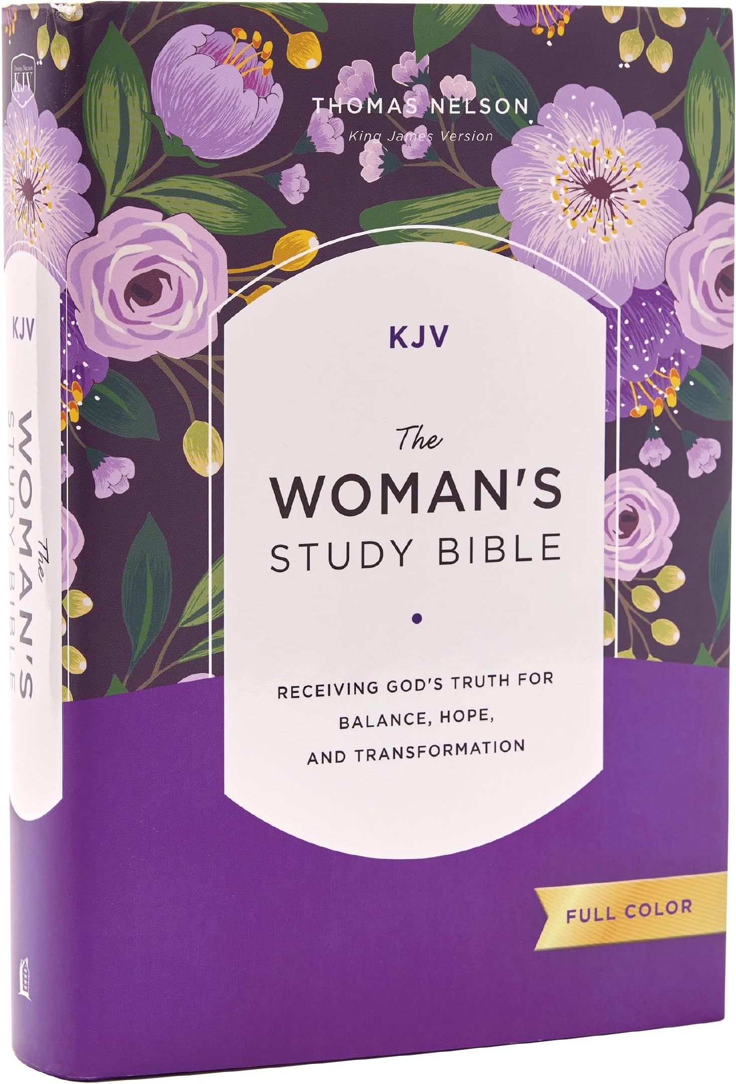 KJV, The Woman's Study Bible, Hardcover, Red Letter, Full-Color Edition, Comfort Print: Receiving God's Truth for Balance, Hope, and Transformation