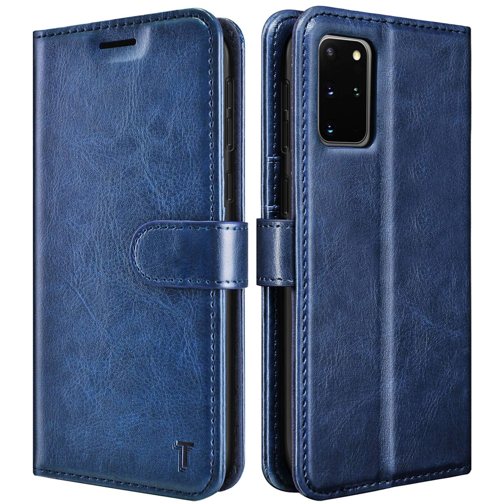 Tekcoo Galaxy S20 Case, Galaxy S20 Wallet Case, Premium [RFID Blocking] Cash Credit Card Slots Holder Carrying Vegan Leather Phone Folio Flip Cover