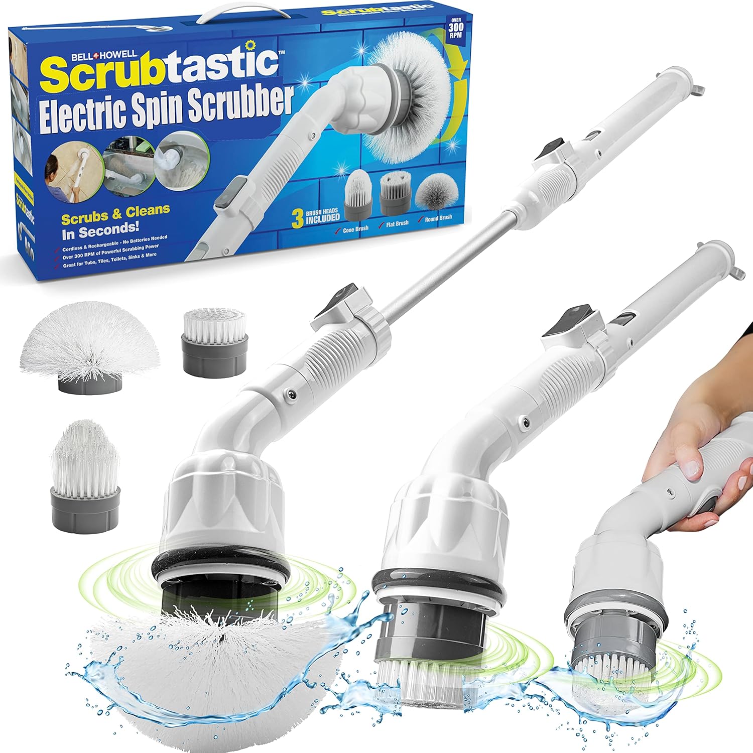 Scrubtastic Electric Spin Scrubber, Electric Shower Scrubber