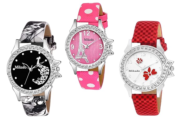 Mikado Analogue Multicolor Romina Combo Set of Women's Watches