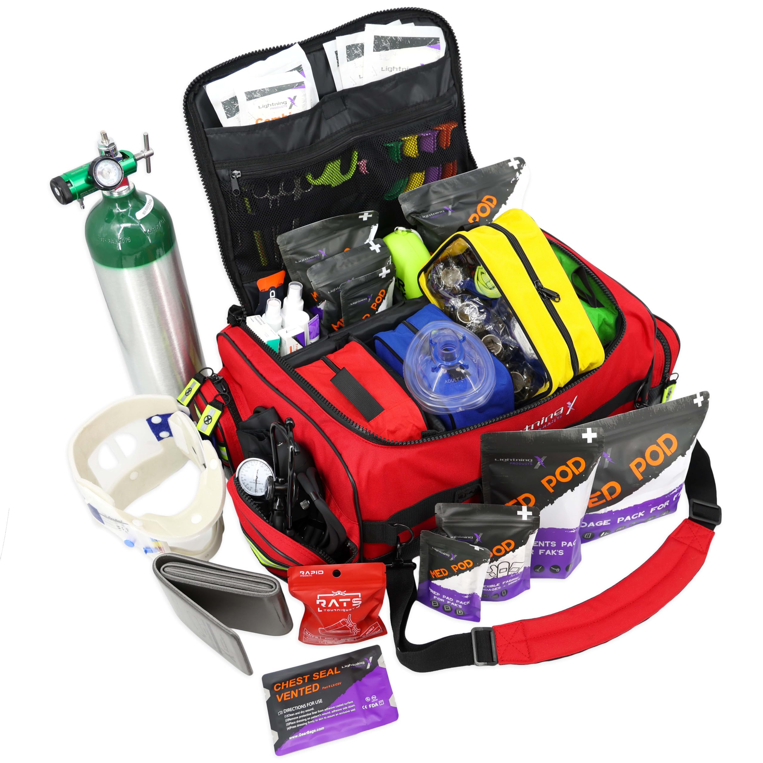 REALIZE EMSリラクゼーショングッズ Amazon.com: Lightning X Fully Stocked X-Tuff Modular Oxygen Trauma