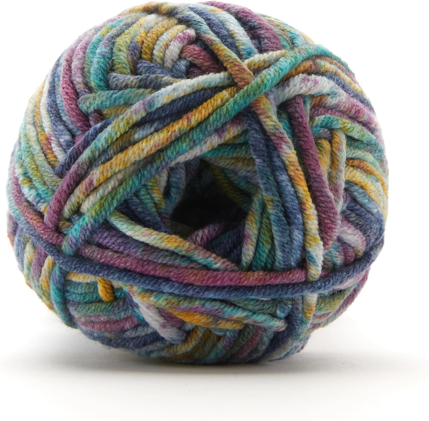 Loops & Threads Bulky Twist Multi Yarn - Yarn for Knitting, Crochet, Weaving, and Arts & Crafts - Multi, Cotton Blend, 2.9 oz