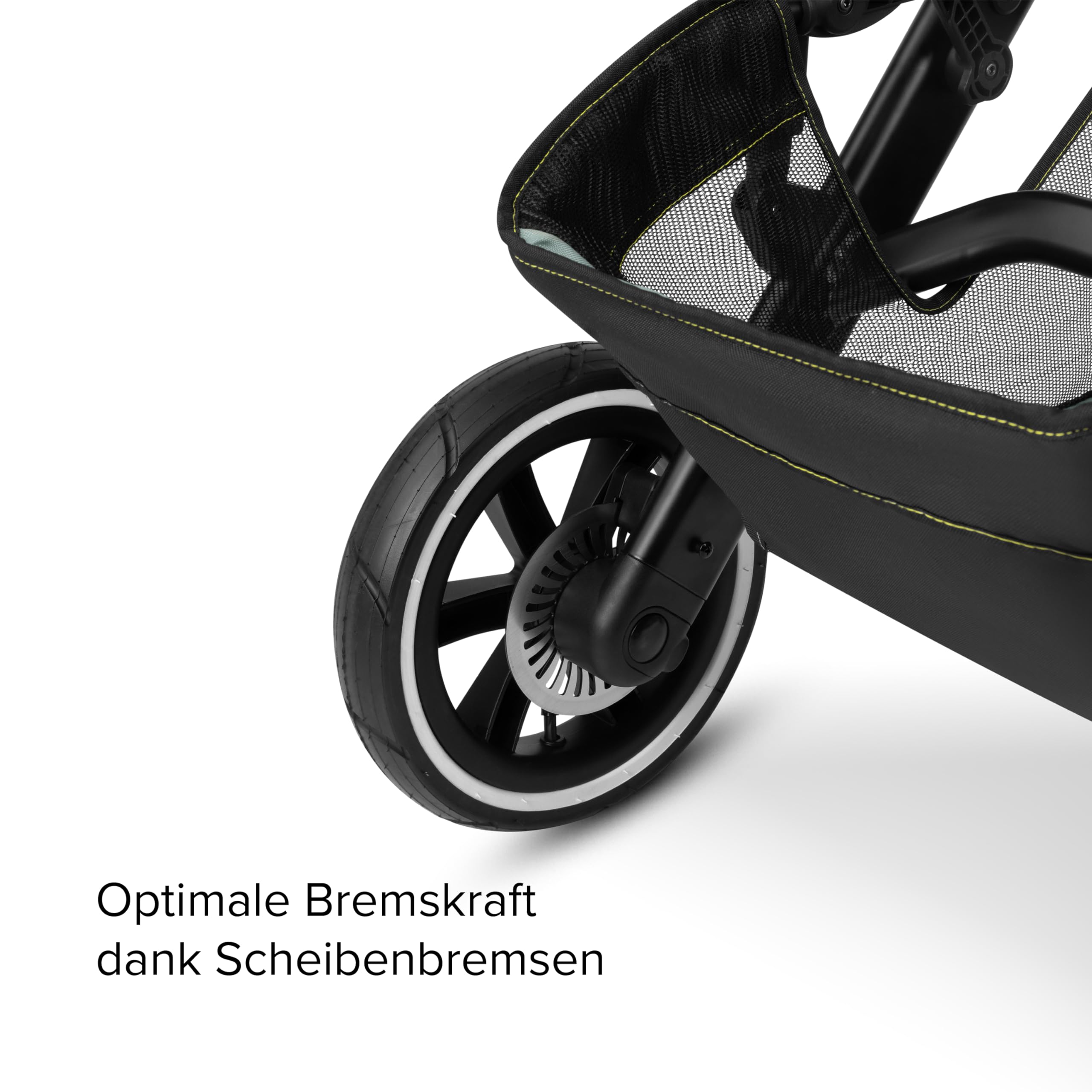 ABC Design Sportkinderwagen Salsa Run – Jogger Dreirad-Kinderwagen mit Sportsitz, Luftreifen, Federung und Handbremse (aqua)