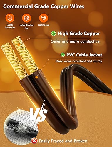 Miniatura 50 de Guirnalda de luces LED G40 de 25 pies para exteriores, tira de luces con 27 bombillas Edison inastillables (2 de repuesto), luces colgantes