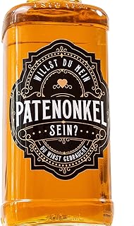 Flaschenetiketten Patenschaft (Patenonkel fragen - Freie Form - Whisky oder Bierflasche)