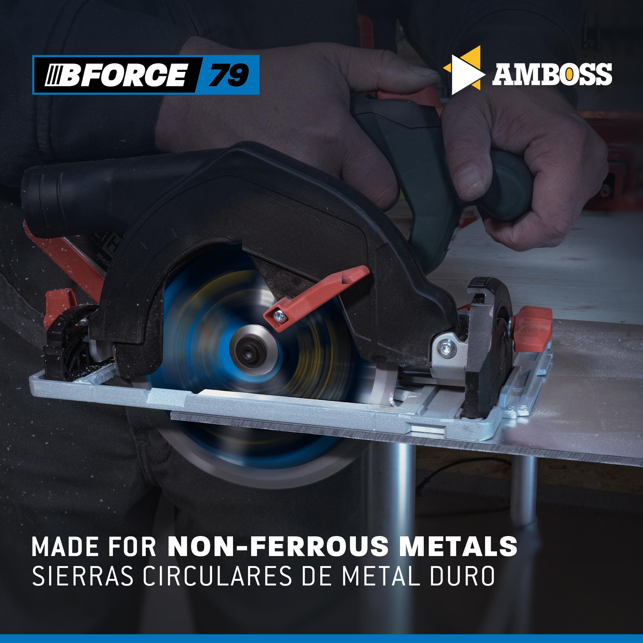 AMBOSS hoja de sierra circular 210 x 30 mm (aluminio) - hoja de sierra 210 con 60 dientes - hoja de sierra circular Ø 210 mm - compatible con Powerplus: POWX0550 Scheppach: PL75 Scheppach: HS80